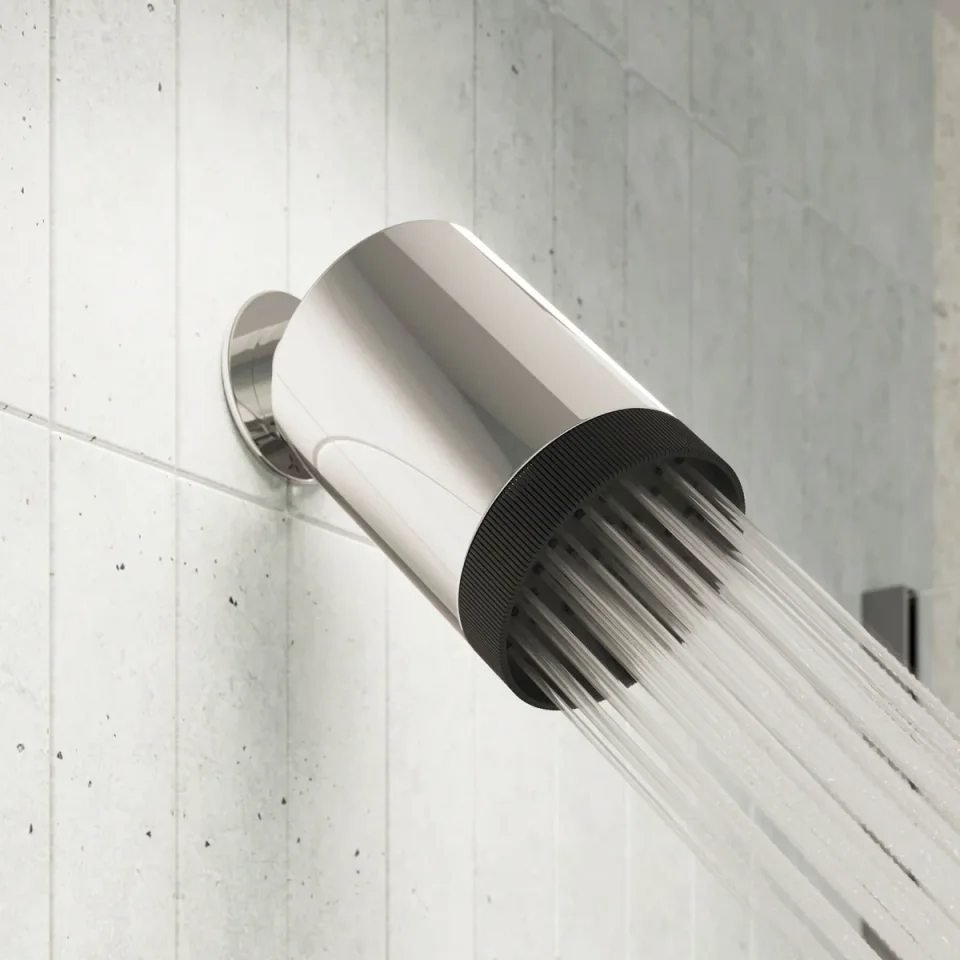 Crosswater Revive Single Mode Showerhead Chrome detail view - Image 1