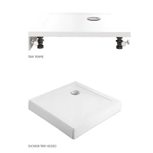 Crosswater Rectangular Shower Tray 12 Piece Leg Set