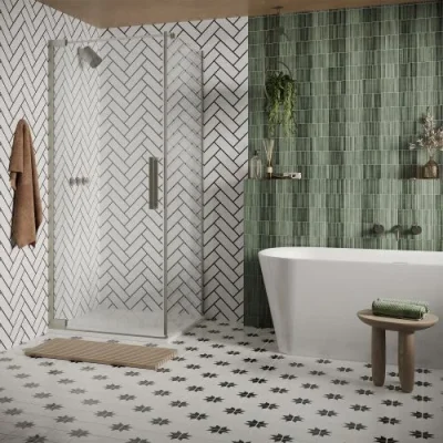 Crosswater Revive Multi Mode Showerhead Chrome detail view - Image 2