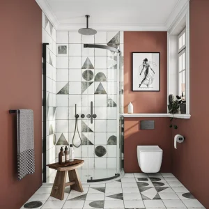 Crosswater Optix Offset Quadrant 1000x800 Left Hand Slate