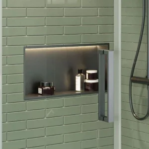 Crosswater Niches 610 X 305mm With Led Light Strip Slate
