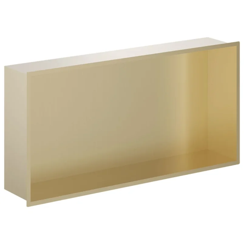 Crosswater Niches 610 X 305mm Brushed Brass detail view - Image 1