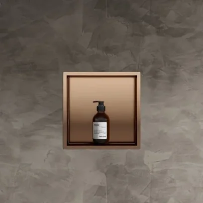 Crosswater Niches 305 X 305mm Brushed Bronze detail view - Image 2