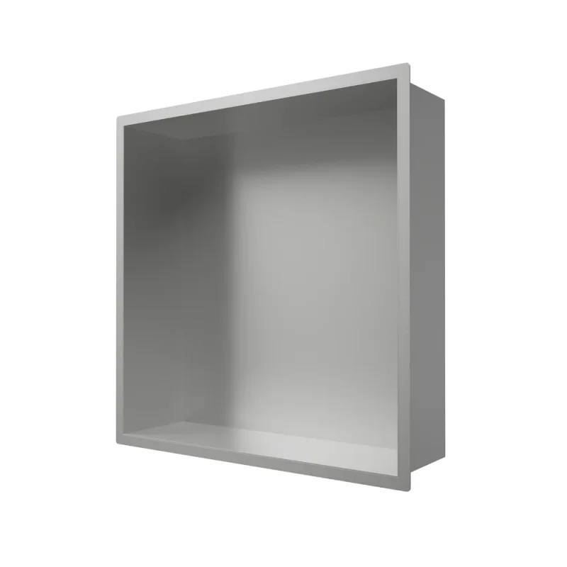 Crosswater Niches 305 X 305mm Brushed Stainless detail view - Image 1
