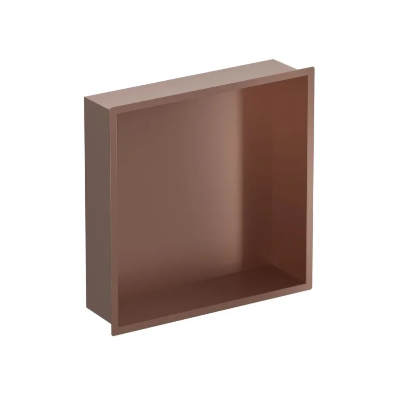 Crosswater Niches 305 X 305mm X 80mm Brushed Bronze detail view - Image 1