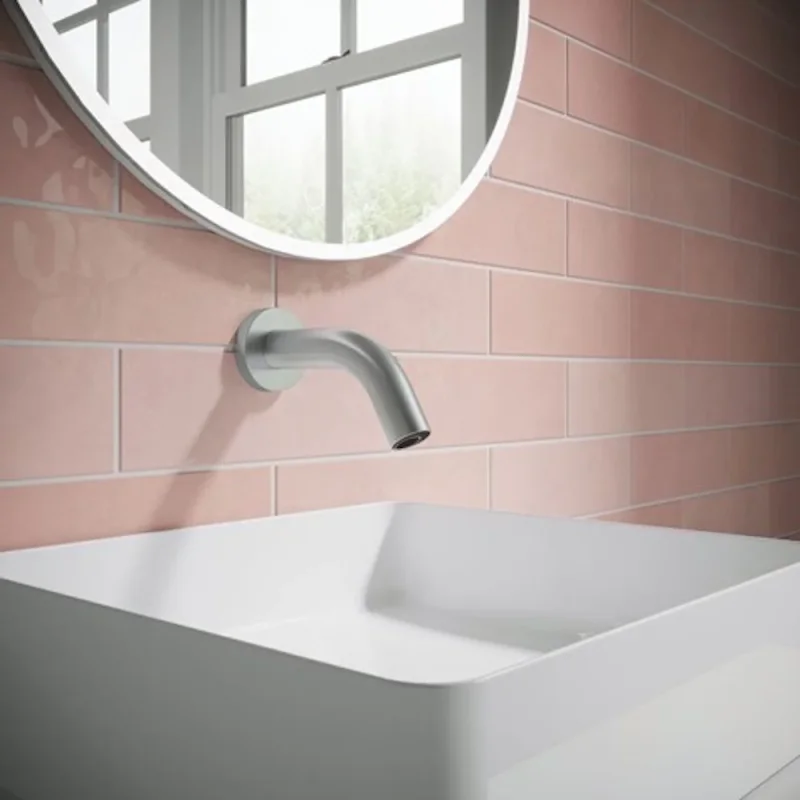 Crosswater Mpro Wall Mounted Basin Spout Sensor 140mm Chrome detail view - Image 2