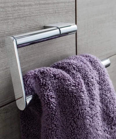 Crosswater Mpro Towel Ring Chrome detail view - Image 3