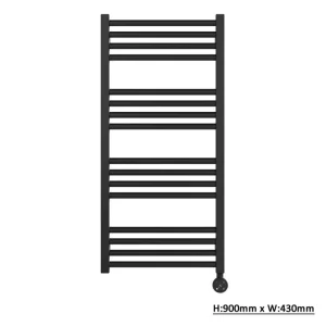Crosswater MPRO Towel Warmer 430x900 All Electric Right Hand Matt Black