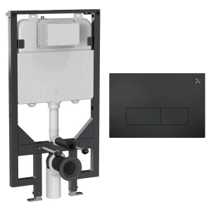 Crosswater Mpro Stainless Steel Frame Set 5 Matt Black
