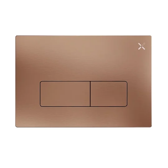 Crosswater Mpro Stainless Steel Flush Plate Brushed Bronze detail view - Image 1