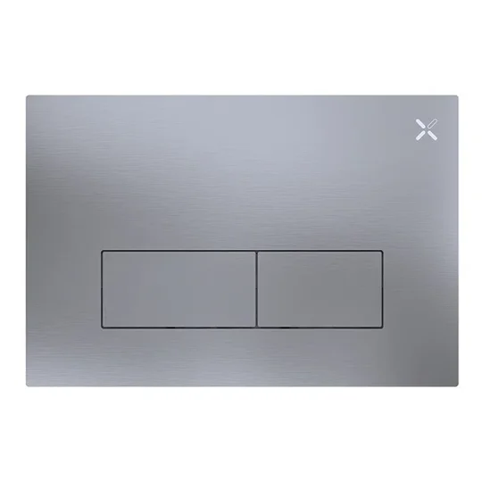 Crosswater Mpro Stainless Steel Flush Plate Brushed Stainless detail view - Image 1