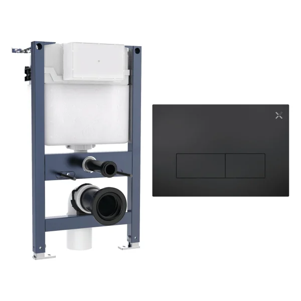 Crosswater Mpro Stainless Steel Frame Set 1 Matt Black