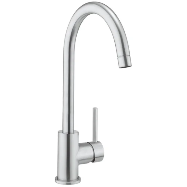 Crosswater MPRO Side Lever Kitchen Mixer Brushed Stainless Steel