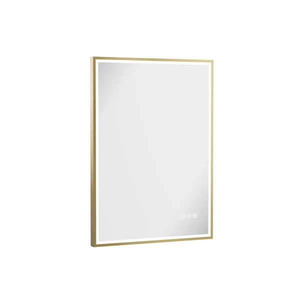 Crosswater MPRO Lit Mirror 500 x 700mm Brushed Brass