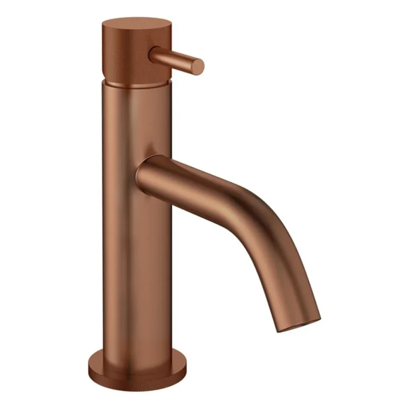Crosswater MPRO Knurled Basin Monobloc Brushed Bronze detail view - Image 1