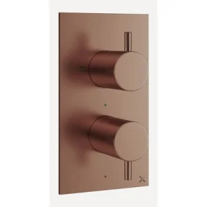Crosswater Mpro Crossbox 3 Outlet Trim & Valves Brushed Bronze