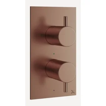 Crosswater Mpro Crossbox 3 Outlet Trim & Valves Brushed Bronze