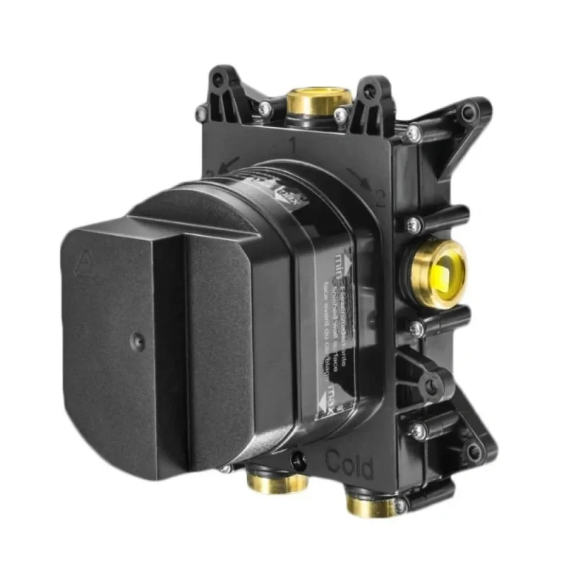 Crosswater Mpro Crossbox 3 Outlet Trim & Valves Slate detail view - Image 2