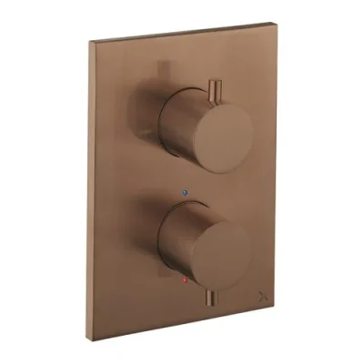 Crosswater Mpro Crossbox 1 Outlet Trim & Valves Brushed Bronze