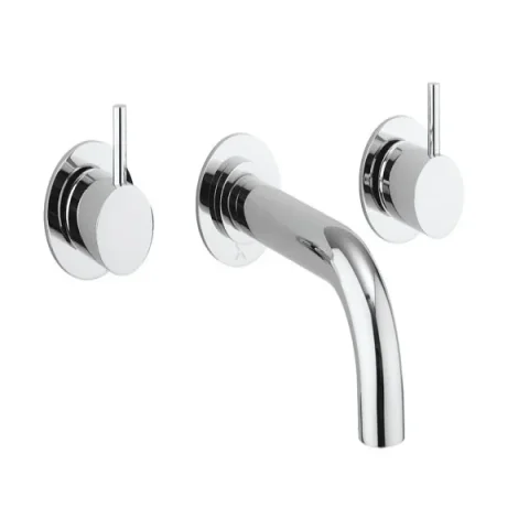 Crosswater MPRO Bath 3 Hole Trim Set Chrome detail view - Image 1