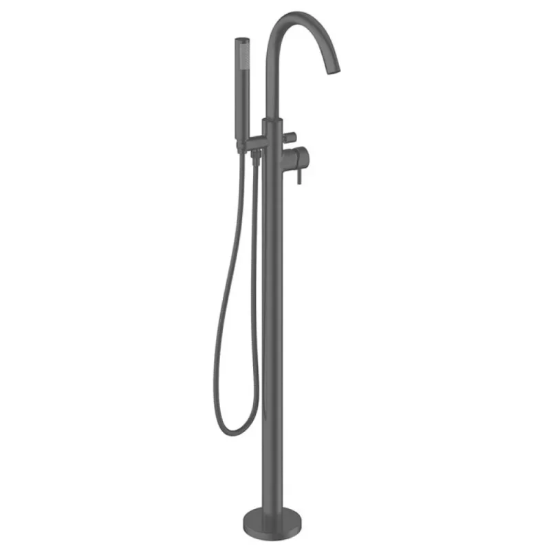 Crosswater MPRO Bath Shower Mixer Slate detail view - Image 1