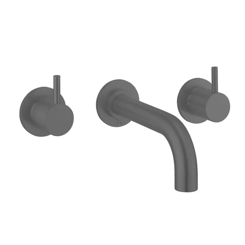 Crosswater MPRO Bath 3 Hole Filler Slate detail view - Image 1