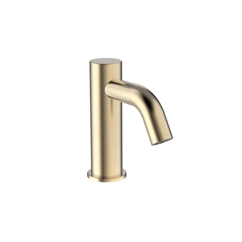Crosswater Mpro Basin Mono Sensor Deck Mounted Brushed Brass detail view - Image 1