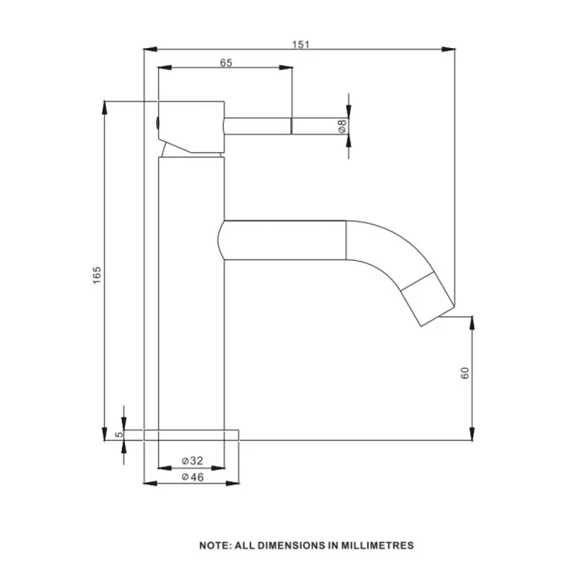 Crosswater MPRO Basin Monobloc Slate detail view - Image 2