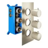 Crosswater Mpro 3 Handle Trimset (must Be Paired With Wlbp3000r+) Brushed Brass detail view - Image 2