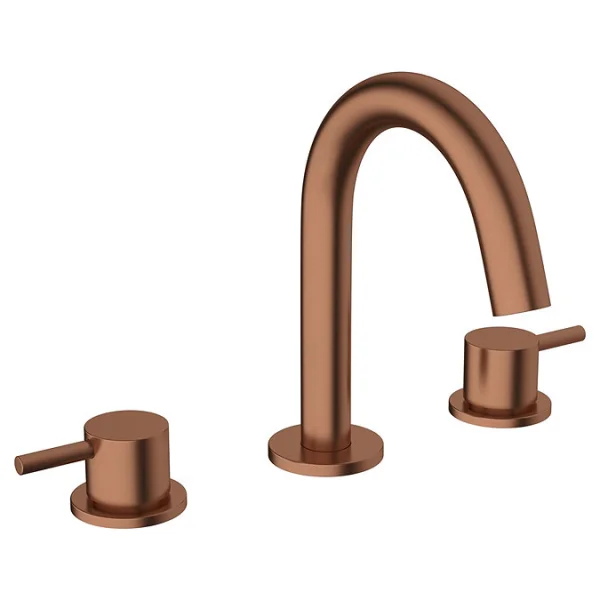 Crosswater MPRO Basin 3 Hole Set Brushed Bronze