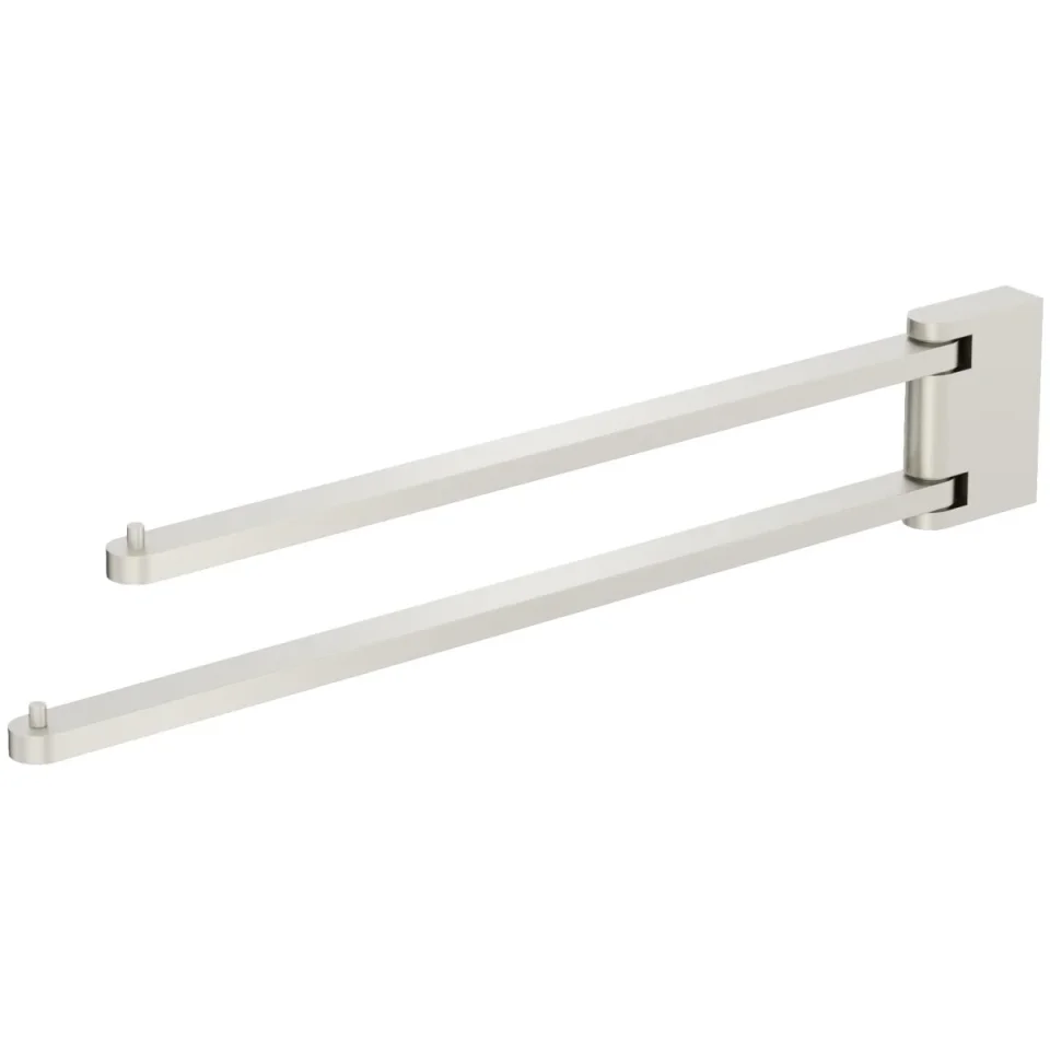 Crosswater MPRO 2 Swivel Towel Rail Brushed Nickel detail view - Image 1