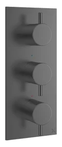 Crosswater Mpro 3 Handle Shower Handset Etched Trimset Portrait Slate