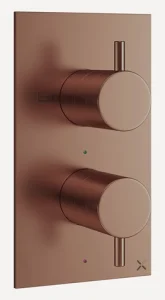 Crosswater Mpro 2 Handle Shower Handset Etched Trimset Brushed Bronze