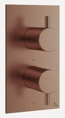 Crosswater Mpro 2 Handle Shower Handset Etched Trimset Brushed Bronze