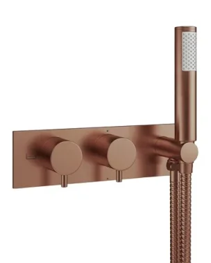 Crosswater Mpro 2 Handle Trimset Integrated Handset Brushed Bronze