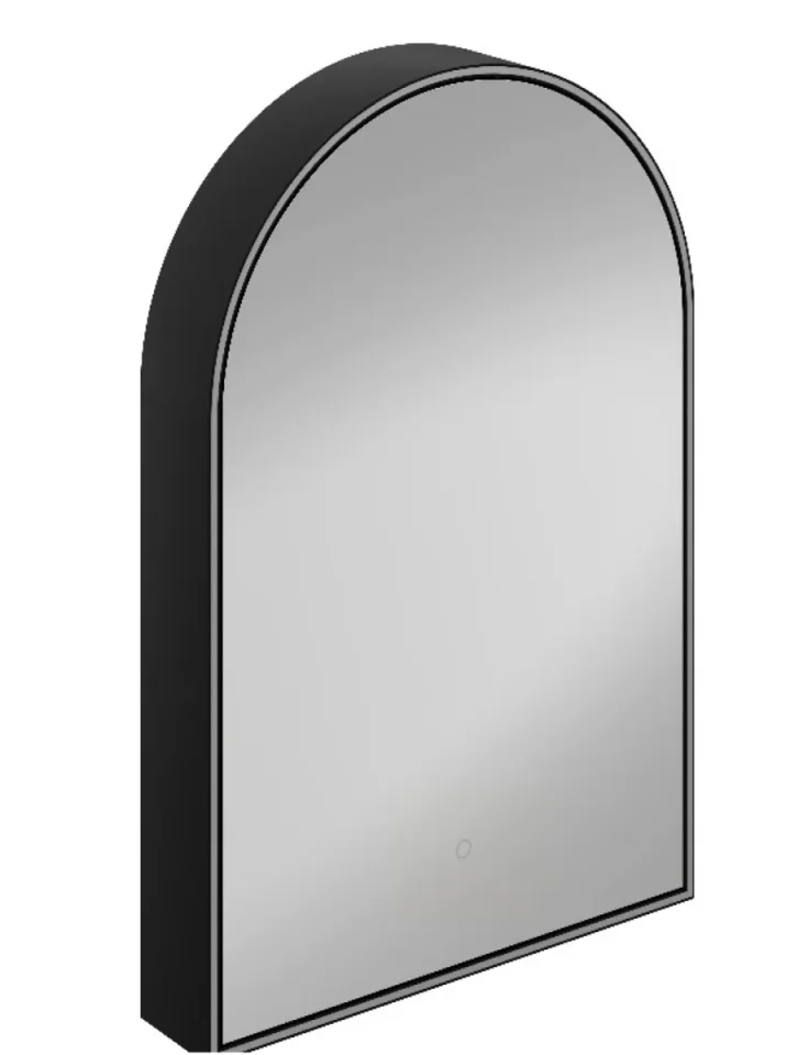 Hib Romana 60 Arch Cabinet Black H90 X W60 X D14.5cm - Image 2