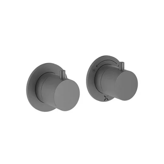 Crosswater Module Mpro 2 Control Diverter Trimset Slate detail view - Image 1