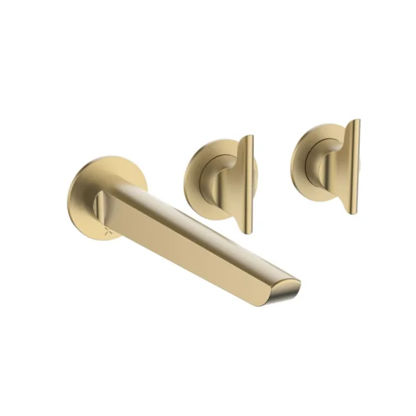 Crosswater Module Foile 2 Handle With Bath Spout Brushed Brass