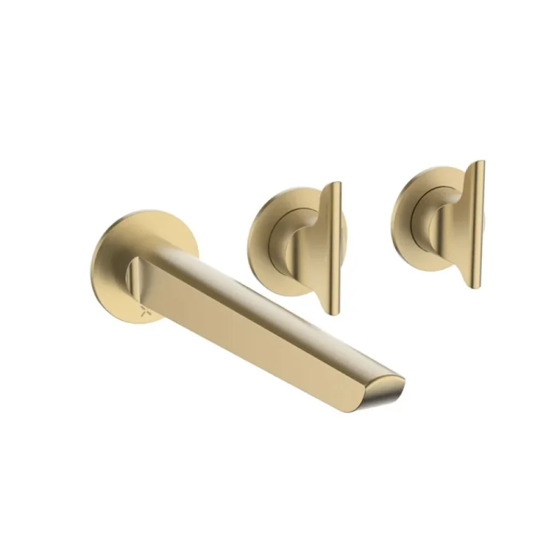 Crosswater Module Foile 2 Handle With Bath Spout Brushed Brass detail view - Image 1