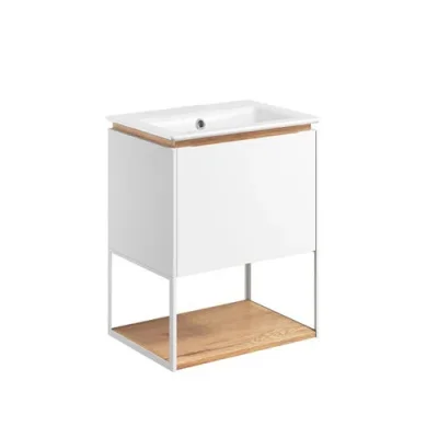 Crosswater Mada Shelf & Frame 500 Matt White