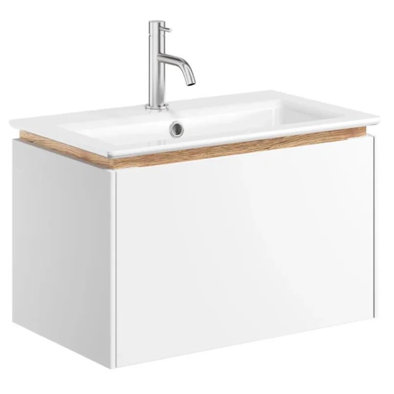 Crosswater Mada Basin Unit 700 Matt White detail view - Image 1