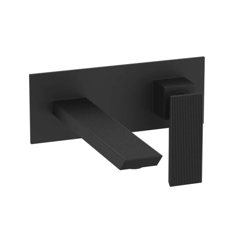 Crosswater Limit 2 Hole Basin Set Matt Black detail view - Image 1