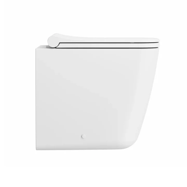 Crosswater Libra Toilet Seat Matt White detail view - Image 1