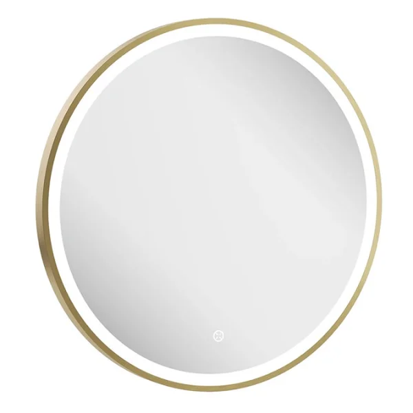 Crosswater Infinity Illuminated Mirror 600 Brushed Brass