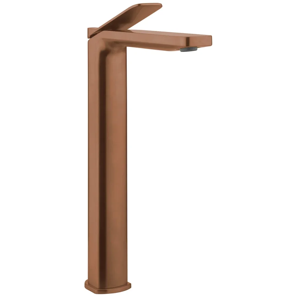 Crosswater Glide II Basin Tall Monobloc Brushed Bronze detail view - Image 1
