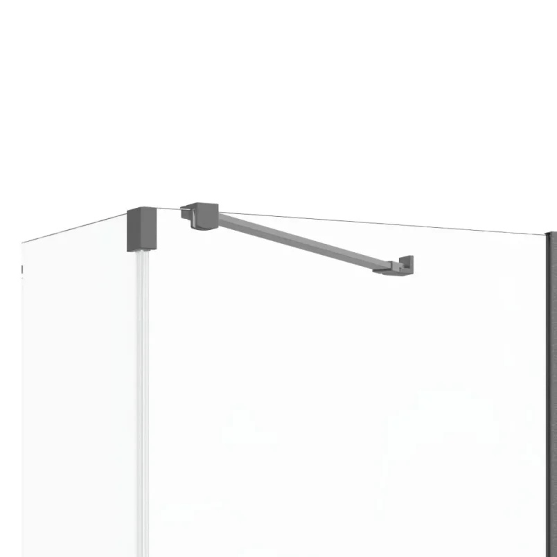 Crosswater Gallery Angled Brace Bar Slate detail view - Image 1