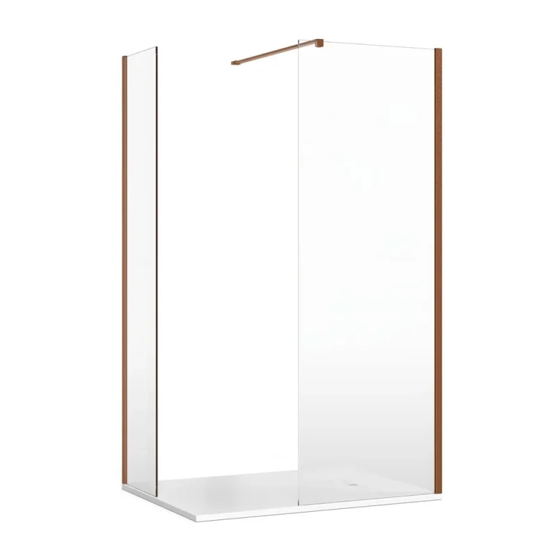 Crosswater Gallery Glass Wall Brace Brushed Bronze detail view - Image 1