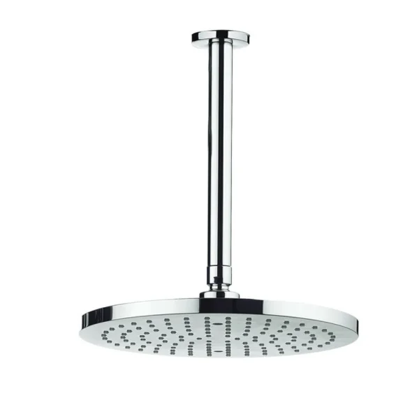 Crosswater Fusion Fixed Head 250mm & Ceiling Arm Round Chrome