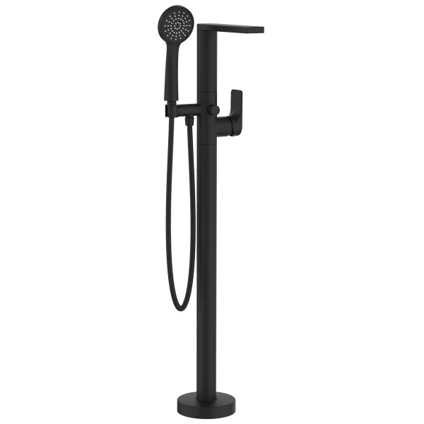 Crosswater Fuse Bath Shower Mixer Floor Standing Matt Black
