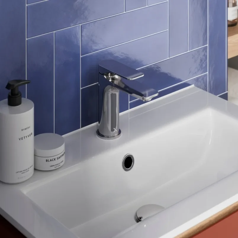 Crosswater Fuse Basin Monobloc With Clicker Waste Chrome detail view - Image 2